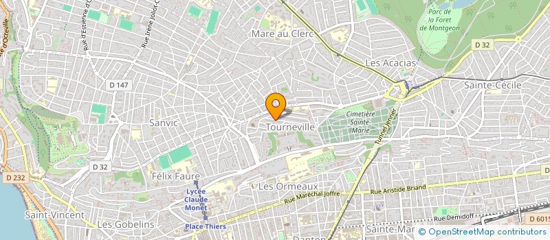 localisation de l'entreprise MADAME MANON PINEAU  LE HAVRE