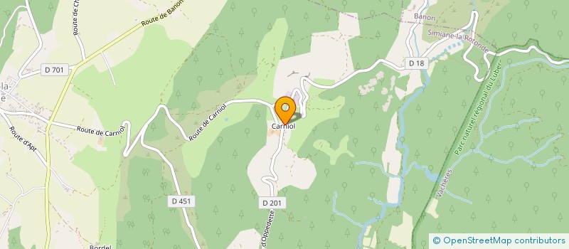 localisation de l'entreprise MADAME MANON PITZALIS-MARINONI  SIMIANE-LA-ROTONDE