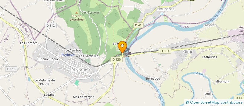 localisation de l'entreprise MADAME MANON PLASSCHAERT  PUYBRUN