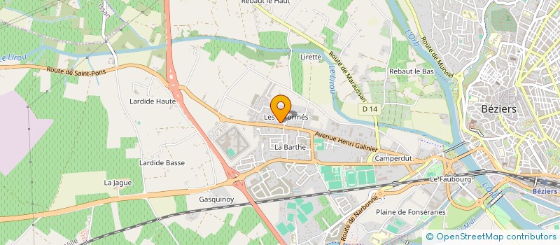 localisation de l'entreprise MADAME MANON PLEUT  BEZIERS