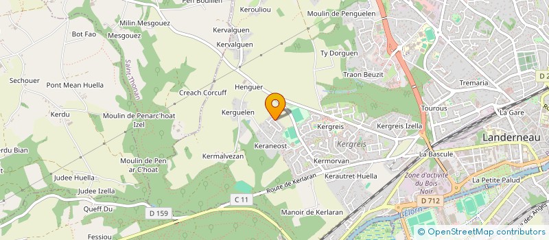 localisation de l'entreprise MADAME MANON PLOE  LANDERNEAU