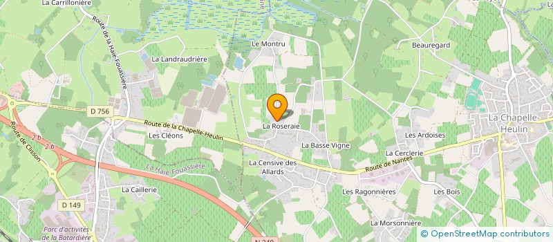 localisation de l'entreprise MADAME MANON POIRIER  LA CHAPELLE-HEULIN