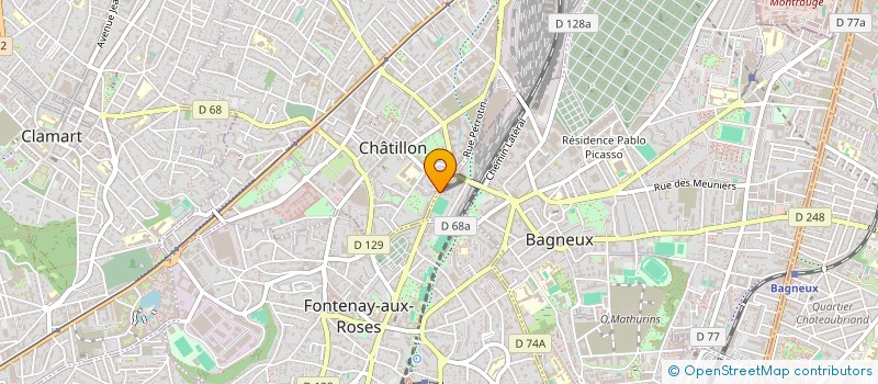 localisation de l'entreprise MADAME MANON POITEVIN  CHATILLON