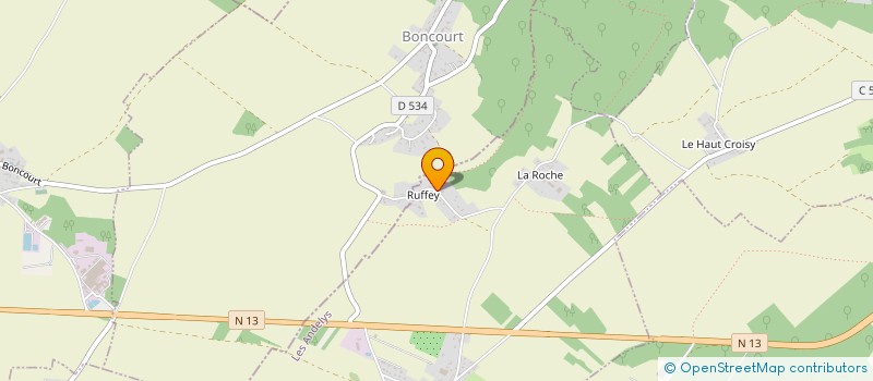 localisation de l'entreprise MADAME MANON POLET  VAUX-SUR-EURE