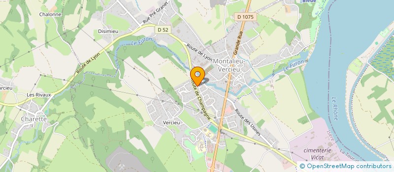 localisation de l'entreprise MADAME MANON PONCET  MONTALIEU-VERCIEU