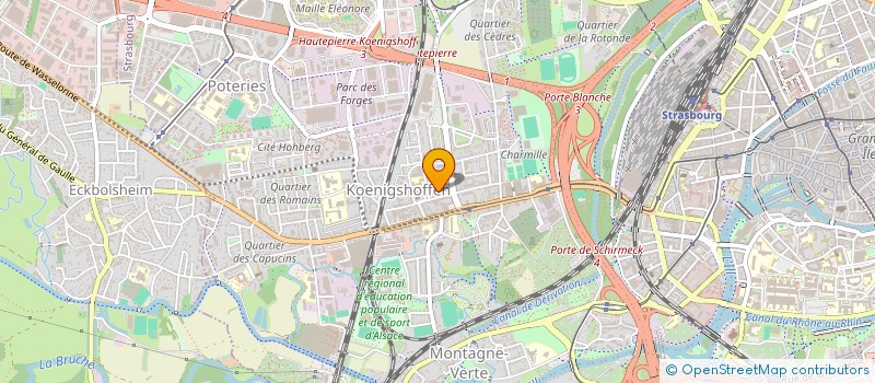 localisation de l'entreprise MADAME MANON PONSARD à STRASBOURG