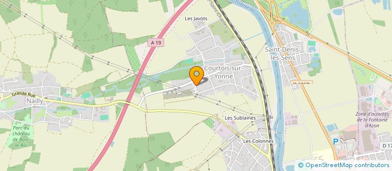 localisation de l'entreprise MADAME MANON PONTALIER  COURTOIS-SUR-YONNE