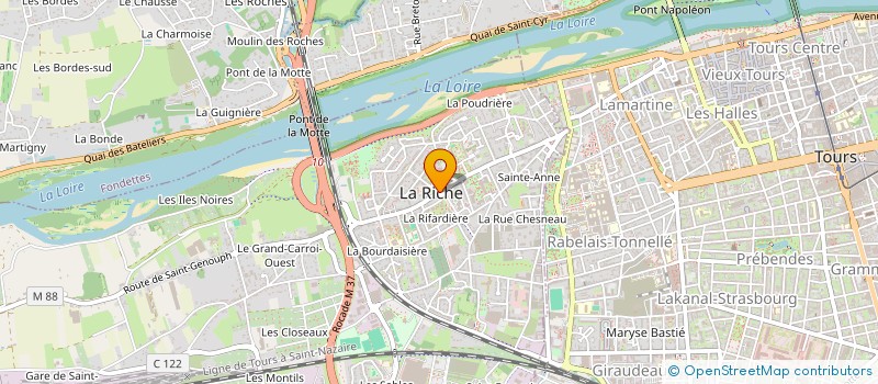 localisation de l'entreprise MADAME MANON POURRIER  LA RICHE