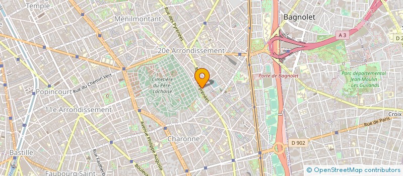 localisation de l'entreprise MADAME MANON PRIETO à PARIS