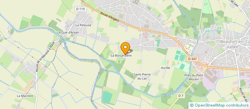 localisation de l'entreprise MADAME MANON QUERE à BRISSAC LOIRE AUBANCE