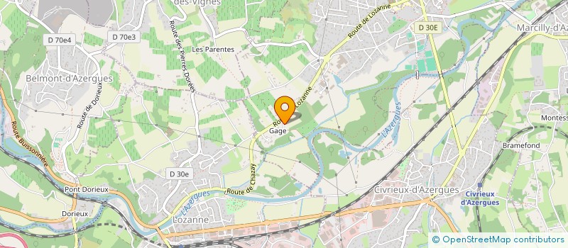 localisation de l'entreprise MADAME MANON RAINE  CHAZAY-D'AZERGUES