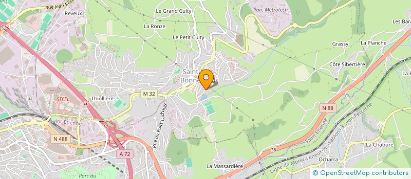 localisation de l'entreprise MADAME MANON RATAJCZAK  SAINT-JEAN-BONNEFONDS