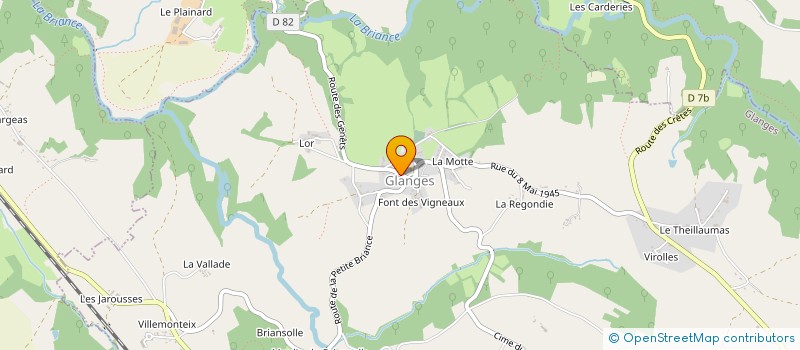 localisation de l'entreprise MADAME MANON RATEAU  GLANGES