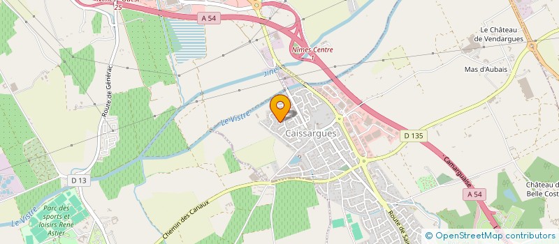 localisation de l'entreprise MADAME MANON REBUFAT  CAISSARGUES