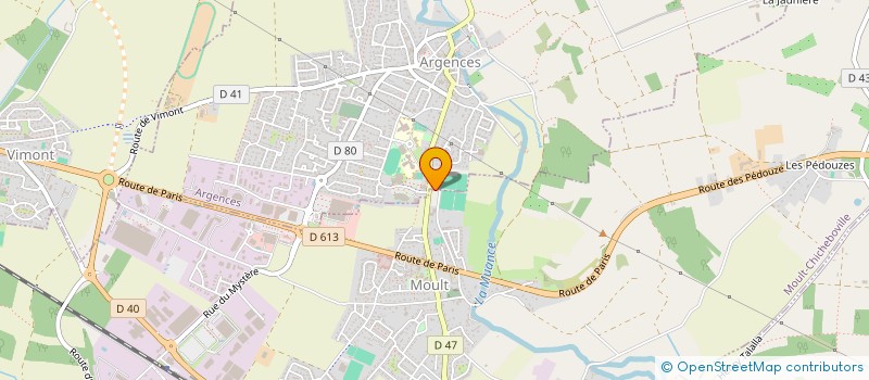 localisation de l'entreprise MADAME MANON REBUT  MOULT-CHICHEBOVILLE