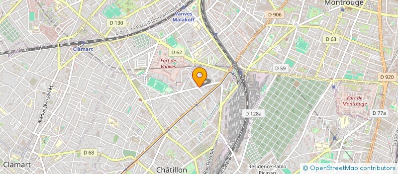 localisation de l'entreprise MADAME MANON REGNIER  CHATILLON