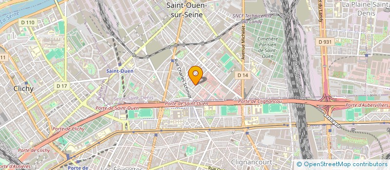 localisation de l'entreprise MADAME MANON REY à SAINT-OUEN-SUR-SEINE