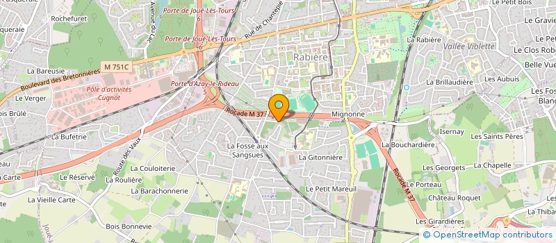 localisation de l'entreprise MADAME MANON RICHARD  JOUE-LES-TOURS