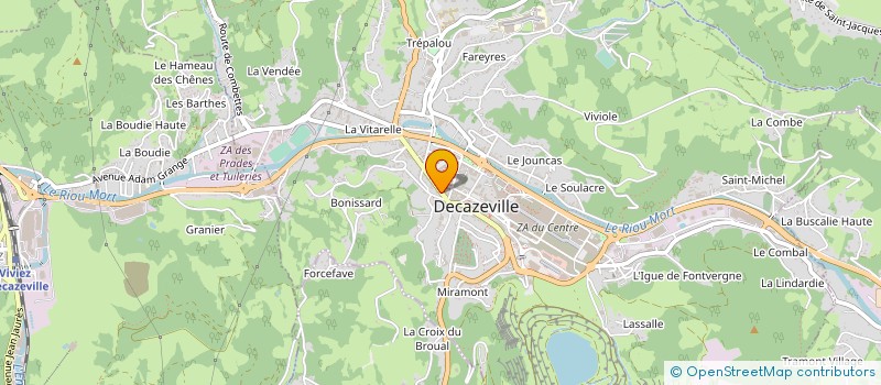 localisation de l'entreprise MADAME MANON RIOLS à DECAZEVILLE