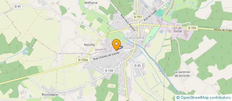 localisation de l'entreprise MADAME MANON RIVARD à LENCLOITRE
