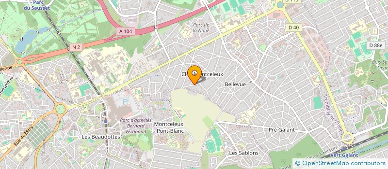 localisation de l'entreprise MADAME MANON RIVIERE  VILLEPINTE