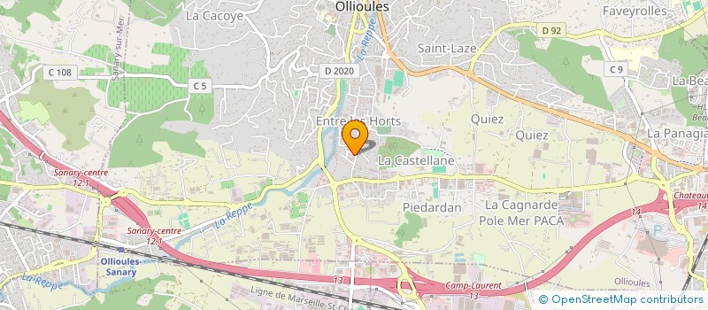 localisation de l'entreprise MADAME MANON ROBERT  OLLIOULES