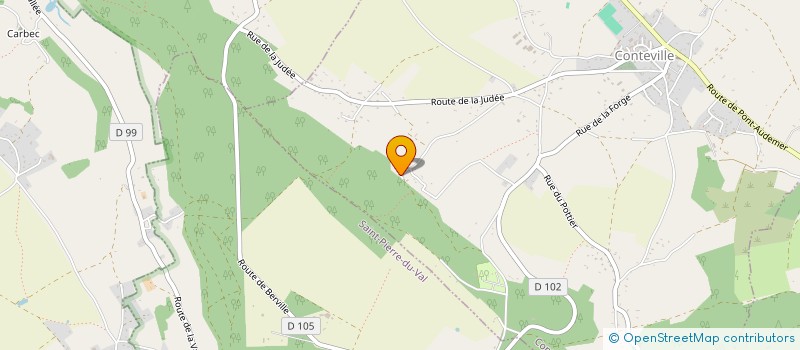 localisation de l'entreprise MADAME MANON ROBERT  CONTEVILLE