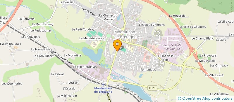 localisation de l'entreprise MADAME MANON ROCHE à MONTAUBAN-DE-BRETAGNE