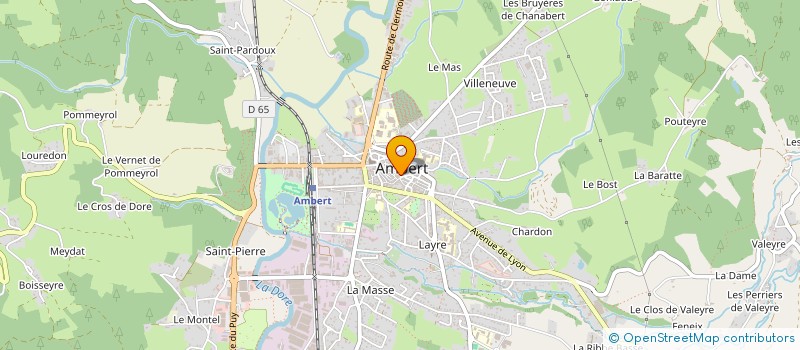 localisation de l'entreprise MADAME MANON ROCHE  AMBERT