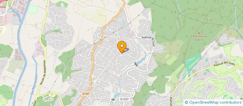 localisation de l'entreprise MADAME MANON ROCHON DU VERDIER  FREJUS