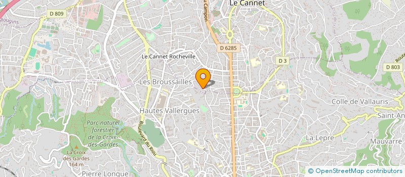 localisation de l'entreprise MADAME MANON ROHART à LE CANNET