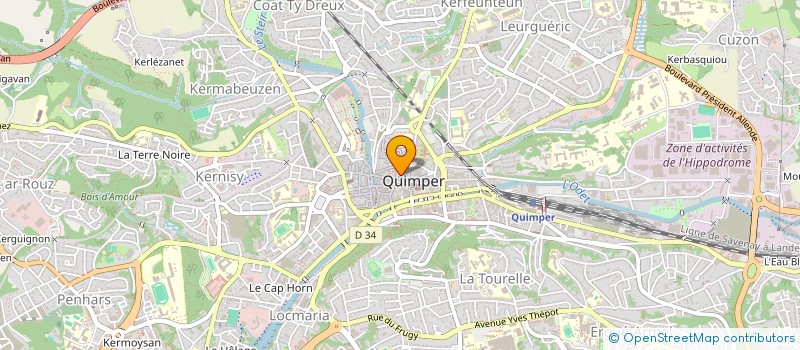 localisation de l'entreprise MADAME MANON ROMANIELLO à QUIMPER