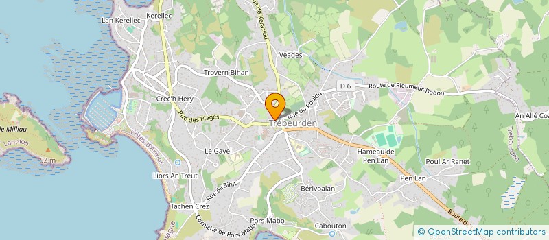 localisation de l'entreprise MADAME MANON ROUMAGERE à TREBEURDEN