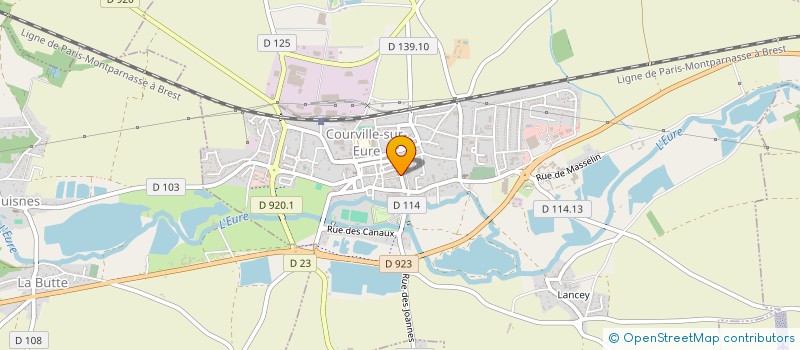 localisation de l'entreprise MADAME MANON ROUSSEAU à COURVILLE-SUR-EURE