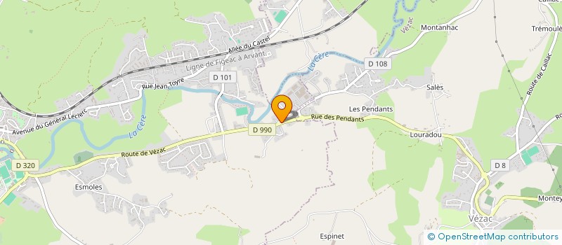 localisation de l'entreprise MADAME MANON ROUSSEL à ARPAJON-SUR-CERE