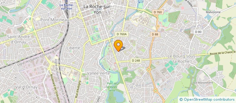 localisation de l'entreprise MADAME MANON ROUTHIAU à LA ROCHE-SUR-YON