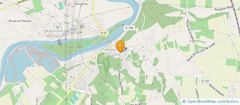 localisation de l'entreprise MADAME MANON ROUX  CHATEAUNEUF-SUR-ISERE