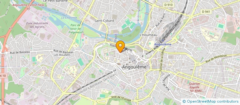 localisation de l'entreprise MADAME MANON RUHRMANN à ANGOULEME