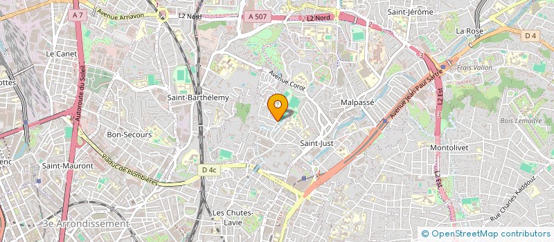 localisation de l'entreprise MADAME MANON RUIZ ESPIN  MARSEILLE