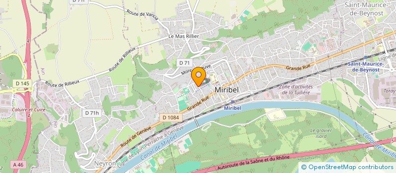 localisation de l'entreprise MADAME MANON SABATIER  MIRIBEL