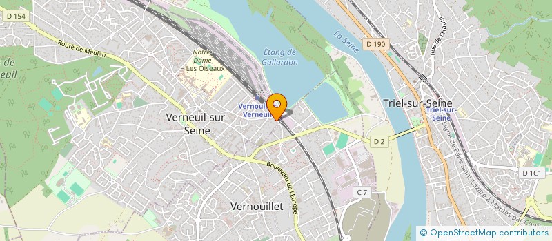 localisation de l'entreprise MADAME MANON SAINT-LEGER  VERNEUIL-SUR-SEINE