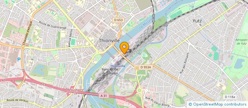 localisation de l'entreprise MADAME MANON SAINT-MARTIN  THIONVILLE