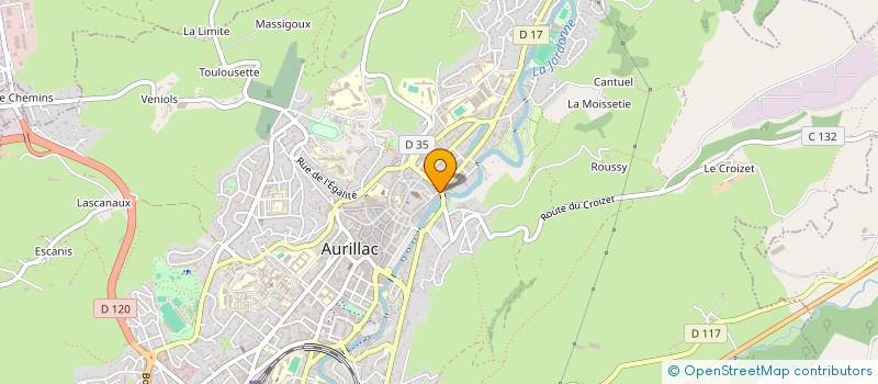 localisation de l'entreprise MADAME MANON SALESSE à AURILLAC