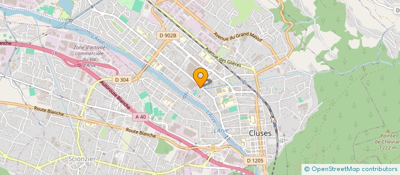 localisation de l'entreprise MADAME MANON SARRAZIN  CLUSES