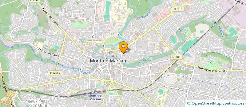 localisation de l'entreprise MADAME MANON SENTENAC  MONT-DE-MARSAN