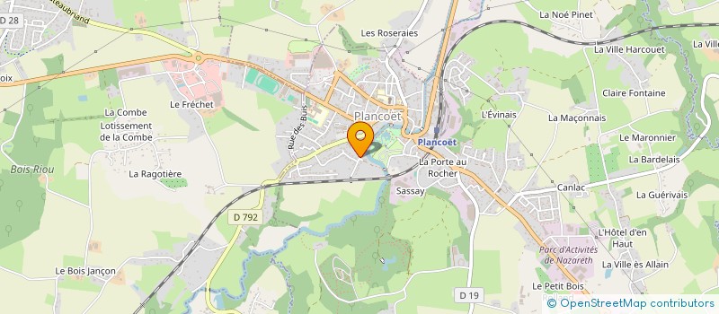 localisation de l'entreprise MADAME MANON SERRANDOUR  PLANCOET