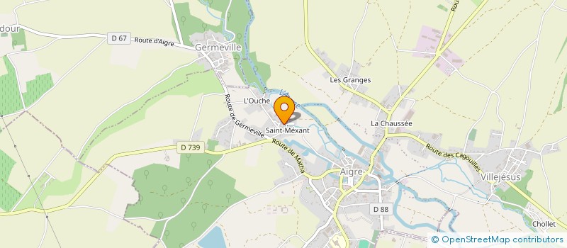 localisation de l'entreprise MADAME MANON SIMON  AIGRE