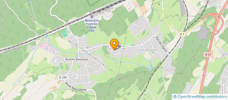 localisation de l'entreprise MADAME MANON SURMAIRE  LES AUXONS