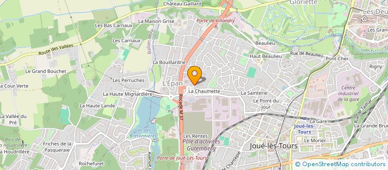 localisation de l'entreprise MADAME MANON TARTARIN  JOUE-LES-TOURS