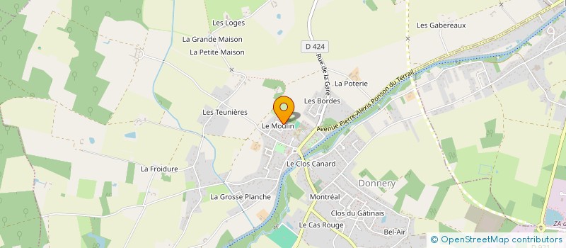 localisation de l'entreprise MADAME MANON TERRET à DONNERY